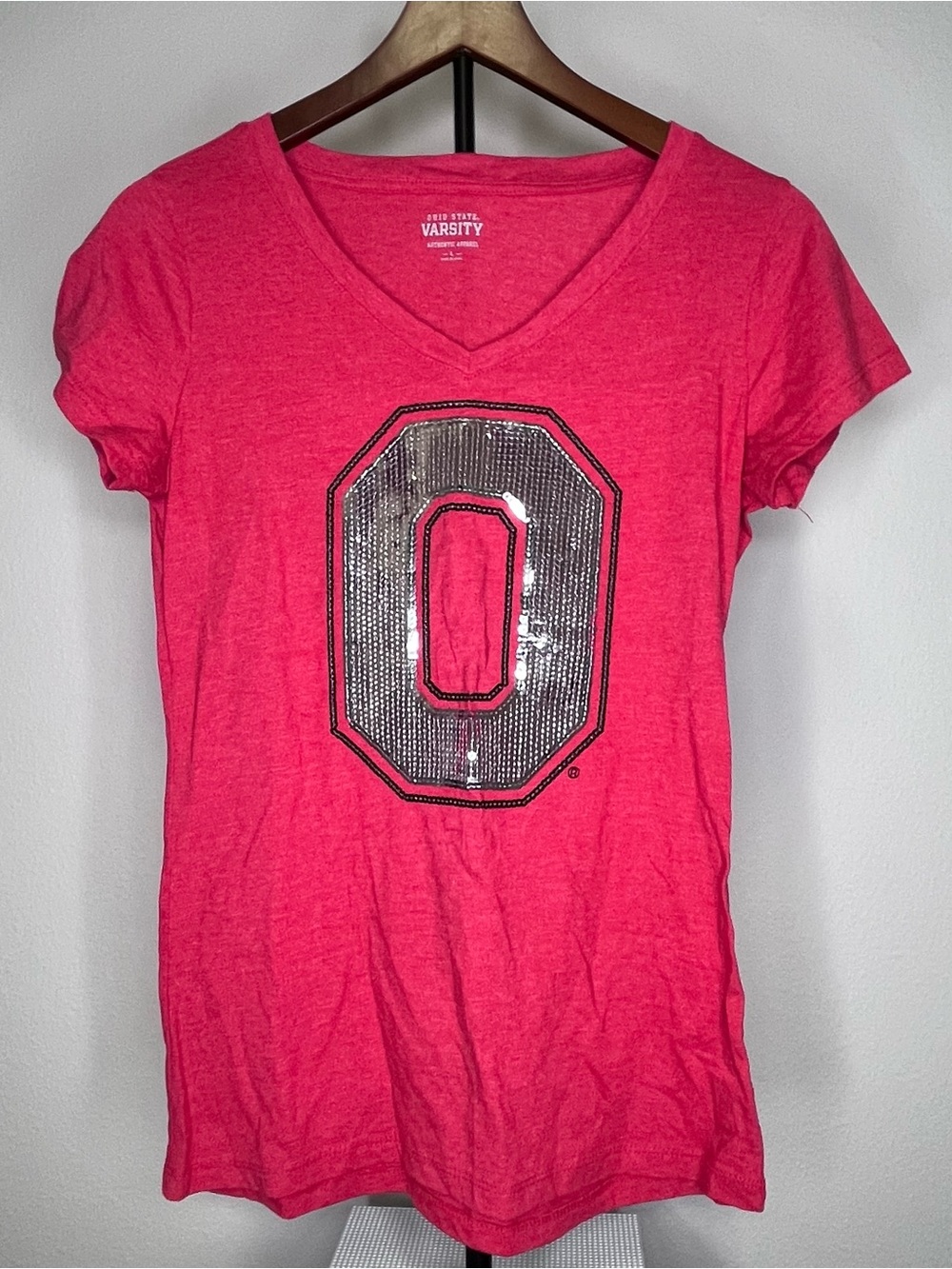 OSU Ohio State sequin vneck tee
